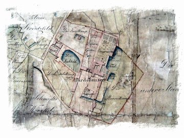 Abbildung: Lageplan des Klosters Hardehausen | Foto © Michael Klävers
